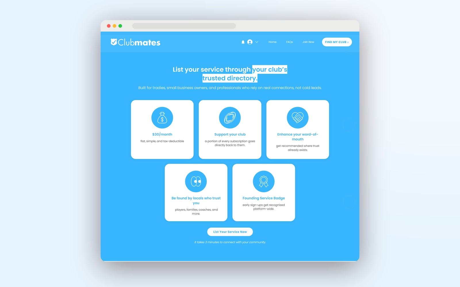 Clubmates: Subscription plans