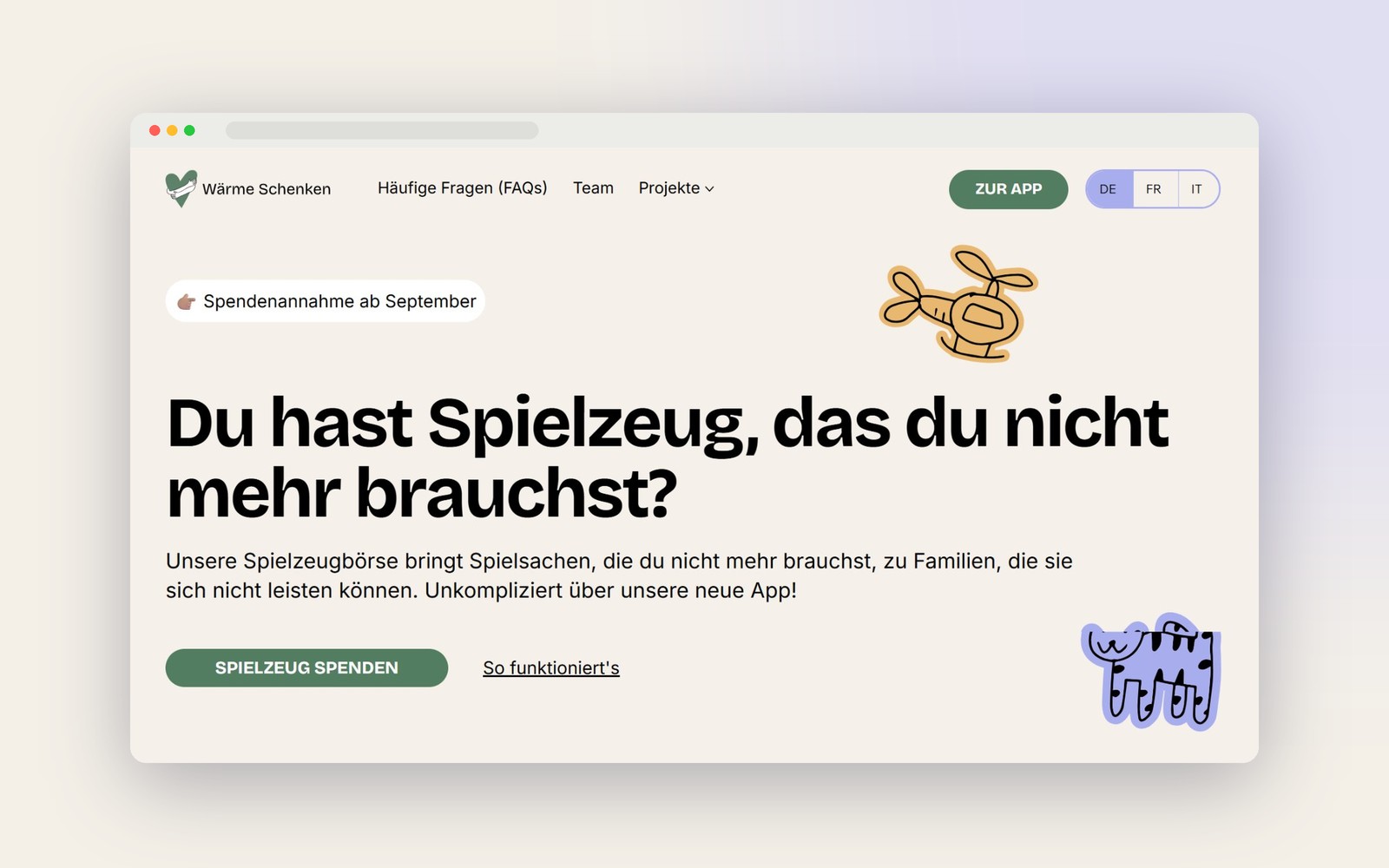 Wärme Schenken: Three role-based dashboards